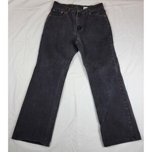 Vintage Levis 517 Boot Cut Jeans USA Black Wash Jr 13 M W30 L29 Y2K